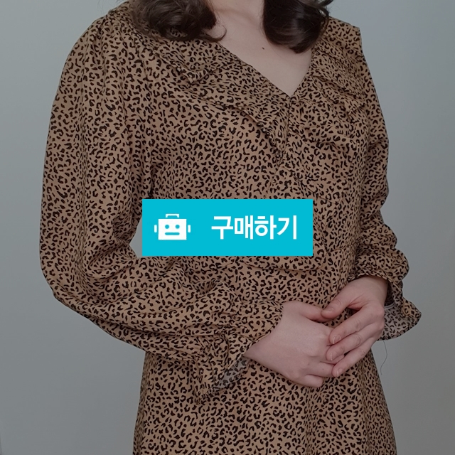 프릴 레오파드 롱 원피스 / 바이정님의 스토어 / 디비디비 / 구매하기 / 특가할인