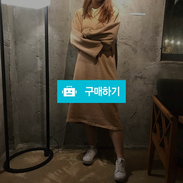 오버핏 라운드 롱 니트 원피스  / 잰스타일 / 디비디비 / 구매하기 / 특가할인