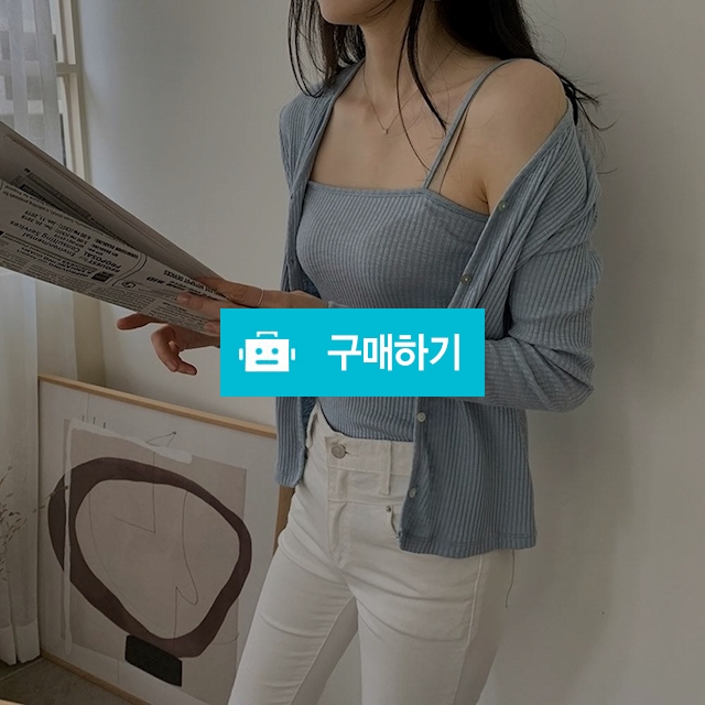 슬랍 글래머러스 시스룩 가디건 나시탑 세트 / 쏘울미의 톡톡 스타일 / 디비디비 / 구매하기 / 특가할인