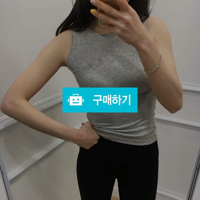 스판 골지 라운드 나시 티셔츠 / 라벨르스타일 / 디비디비 / 구매하기 / 특가할인