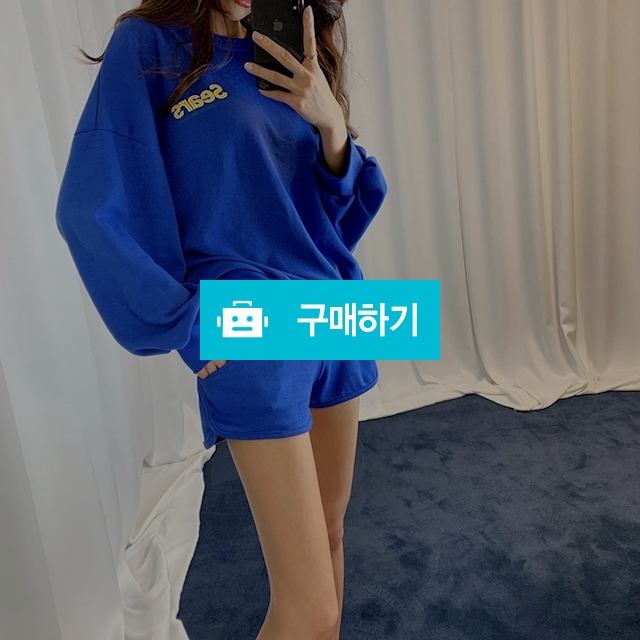 오버핏 맨투맨 밴딩 숏팬츠 트레이닝세트 / 파이브룸 / 디비디비 / 구매하기 / 특가할인