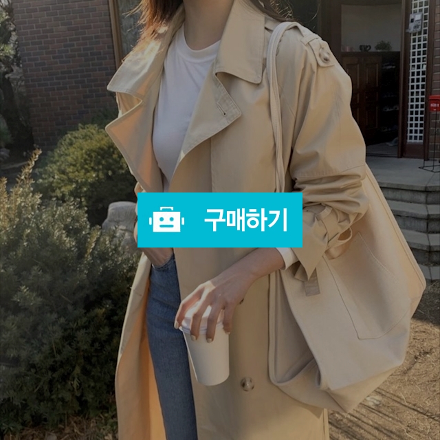 루즈핏 카라 벨트 롱 트렌치코트 / Wonlop원럽님의 스토어 / 디비디비 / 구매하기 / 특가할인