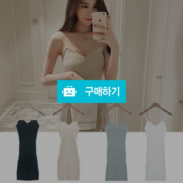 골지 민소매 끈원피스 / 신라상점 / 디비디비 / 구매하기 / 특가할인