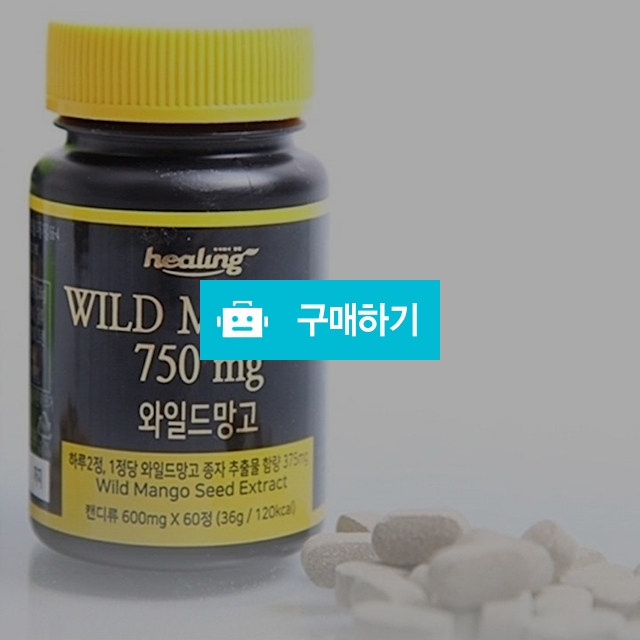 힐링 와일드망고 60정 / 해피존 / 디비디비 / 구매하기 / 특가할인