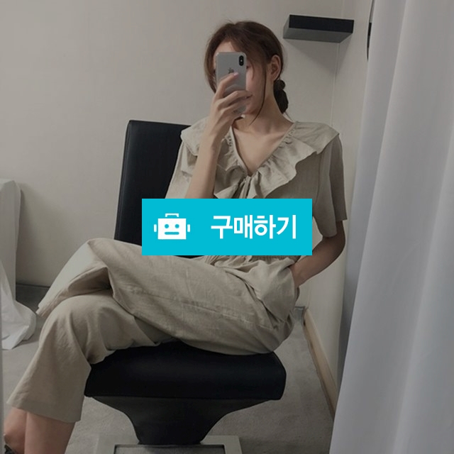 프릴 린넨 반팔 점프수트 / 글로제이 / 디비디비 / 구매하기 / 특가할인