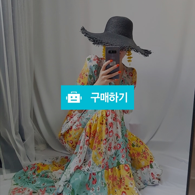 컬러풀 플라워 맥시 쉬폰 롱 원피스  / 2915(입구싶오)님의 스토어 / 디비디비 / 구매하기 / 특가할인