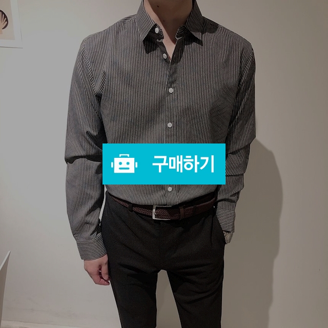 남자 블랙 스트라이프 간절기 여름 셔츠 / 애프터제이님의 스토어 / 디비디비 / 구매하기 / 특가할인
