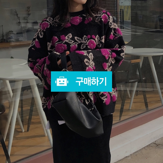 라운드넥 박시핏 꽃니트 / 따밍님의 스토어 / 디비디비 / 구매하기 / 특가할인