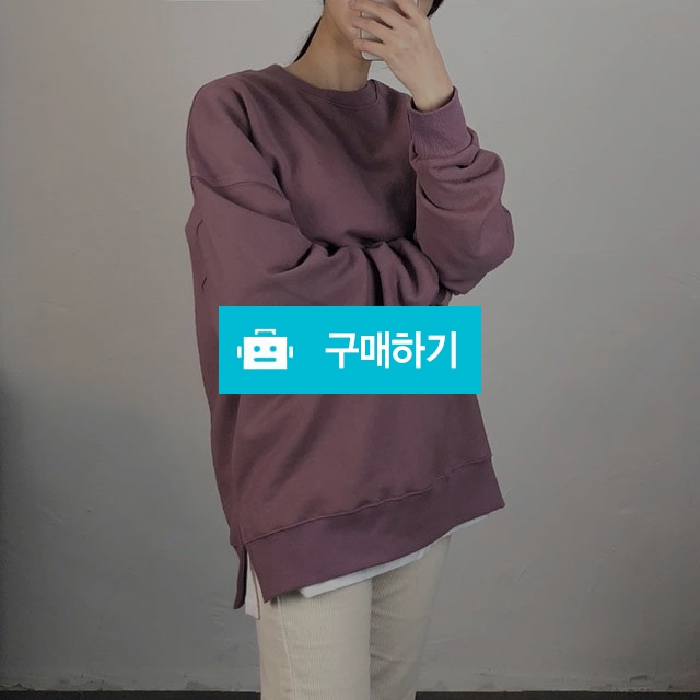 겨울 모던 오버핏 트임 맨투맨 / by ssom / 디비디비 / 구매하기 / 특가할인