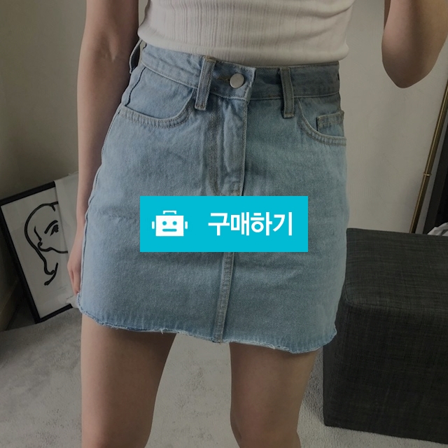 H라인 컷팅 데님 미니스커트 / 글로제이 / 디비디비 / 구매하기 / 특가할인