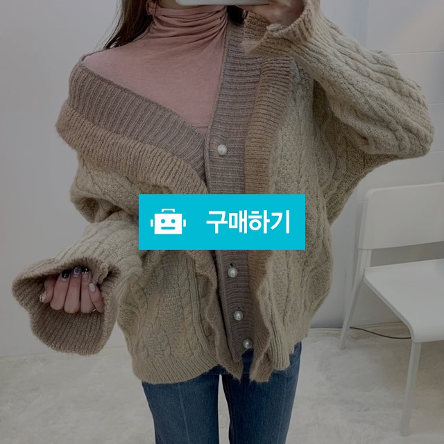 루즈핏 진주 단추 브이넥 니트가디건 / hikoko100님의 스토어 / 디비디비 / 구매하기 / 특가할인