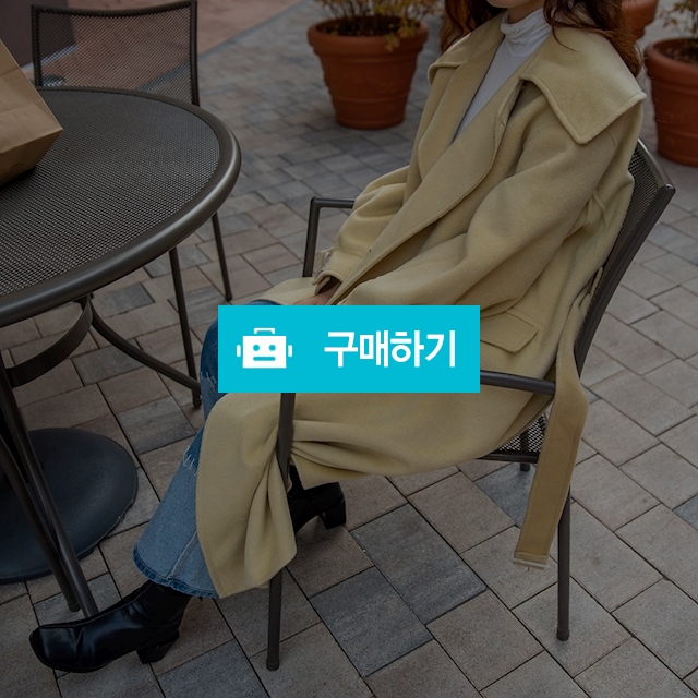 핸드메이드 벨티드 세일러 롱코트 / 뮤즈데 / 디비디비 / 구매하기 / 특가할인