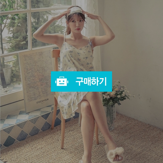 하늘잔꽃 캡내장안대 원피스 잠옷 세트 / 여울 / 디비디비 / 구매하기 / 특가할인