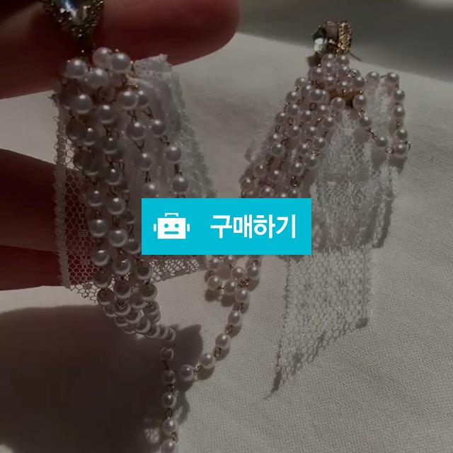 [티타늄]- 큐빅 줄진주 귀걸이 / Osring님의 스토어 / 디비디비 / 구매하기 / 특가할인
