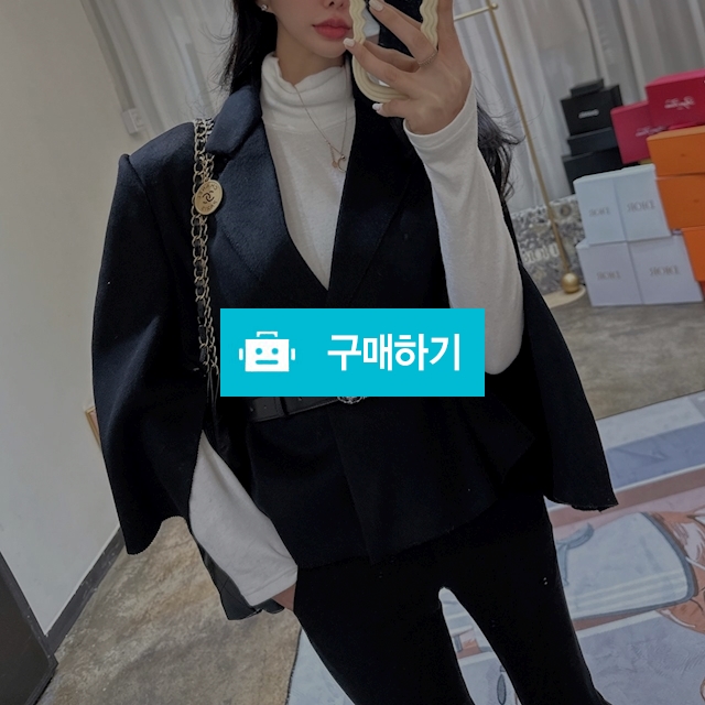 캐시미어 크롭 케이프 jk 2color / 니니비브 / 디비디비 / 구매하기 / 특가할인