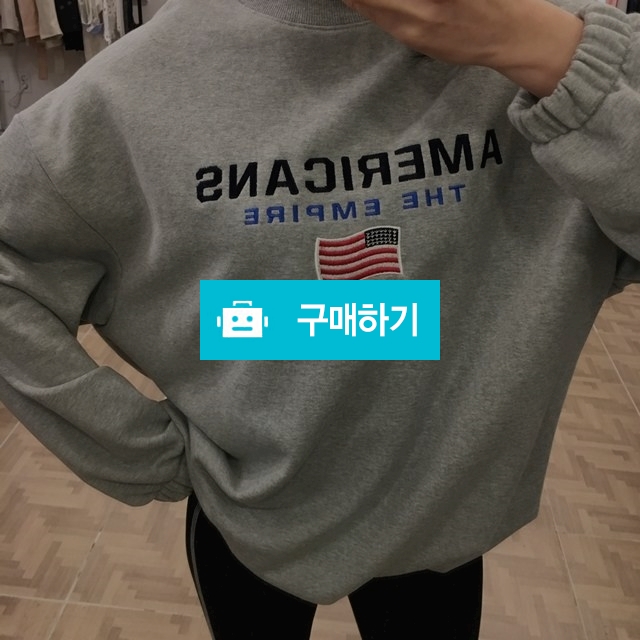 아메리칸 영문 나염 박시 밑단 스트링 봄 맨투맨 티셔츠 / 라벨르스타일 / 디비디비 / 구매하기 / 특가할인