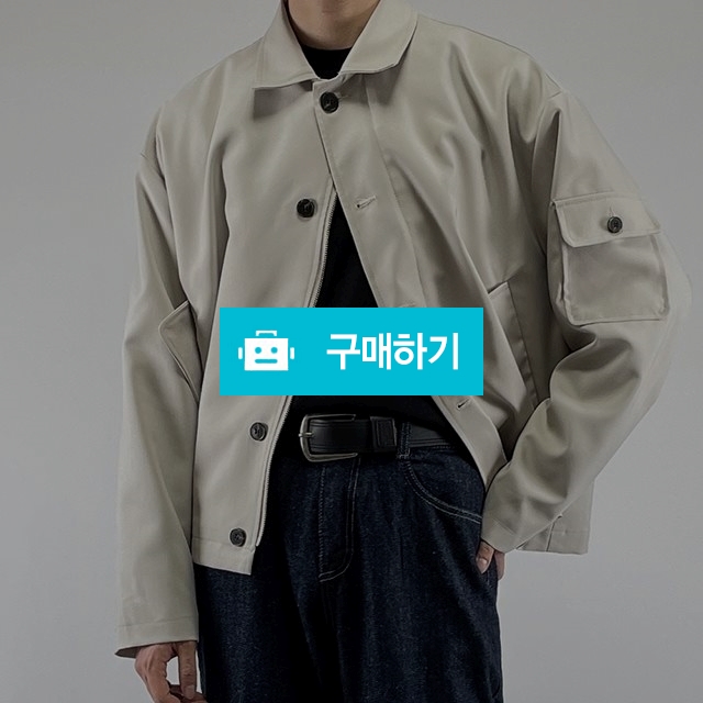봄 가을 미니멀 간절기 크롭 숏 싱글 세미 점퍼 아우터 오버핏 카라 포켓 무지 자켓 / 어나더스토어 / 디비디비 / 구매하기 / 특가할인