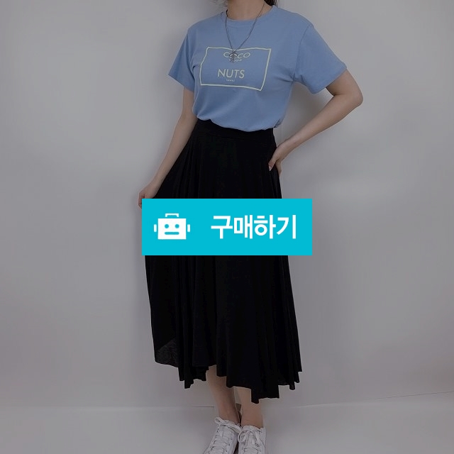 하이웨스트 A라인 주름 롱스커트 / 순수야 / 디비디비 / 구매하기 / 특가할인