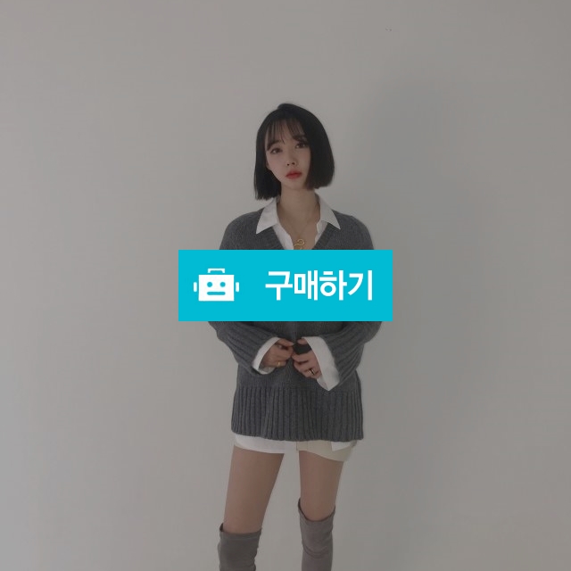 루즈핏 브이넥 램스울 니트 / NINNA / 디비디비 / 구매하기 / 특가할인