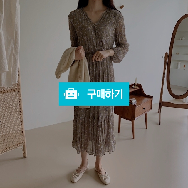 쉬폰 플리츠 플라워 롱원피스 / 아이이뻐라 / 디비디비 / 구매하기 / 특가할인