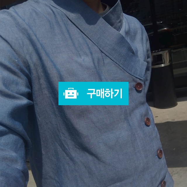 남성 텐셀 단추 저고리 / 한복과 커피 철릭공방 꽃길 / 디비디비 / 구매하기 / 특가할인