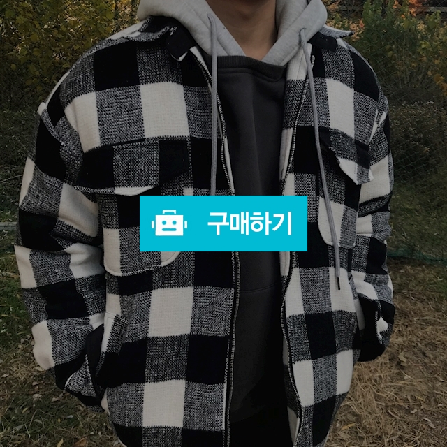 오버핏 누빔 집업 체크점퍼 / 니즈댓님의 스토어 / 디비디비 / 구매하기 / 특가할인