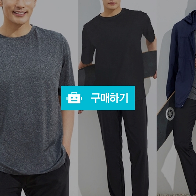 남성 쿨링 반팔티 써머 패키지 4종세트 / 반팔티2+밴딩팬츠+바람막이(블랙, 그레이 택 1) / WOW374 / 디비디비 / 구매하기 / 특가할인