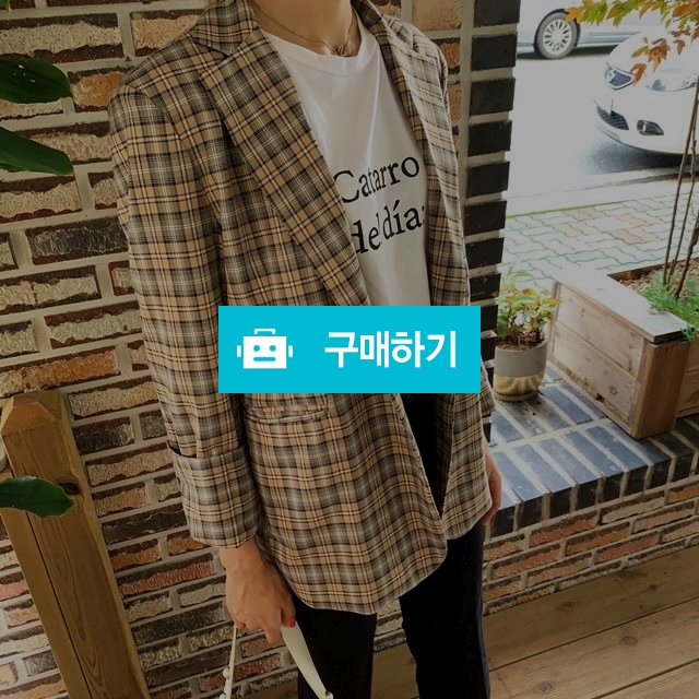 루즈핏 투버튼 싱글 체크자켓 / 룩룩님의 스토어 / 디비디비 / 구매하기 / 특가할인