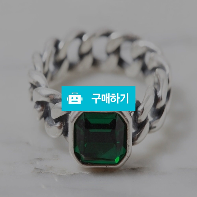 에메랄드 스와로브스키 큐빅 은반지 남자 여자 엔틱 925실버 남여공용 커플 유니크한 / 차차실버 / 디비디비 / 구매하기 / 특가할인