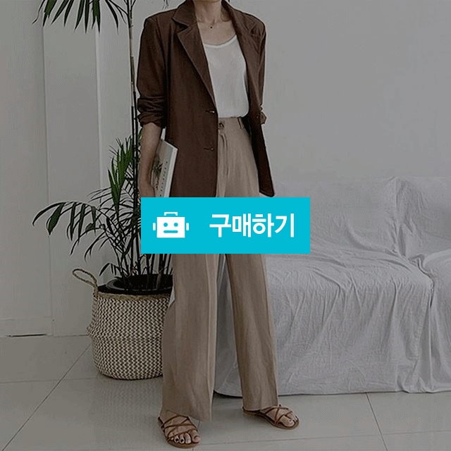 하이웨스트 린넨 롱 와이드팬츠 / 모드페이지 / 디비디비 / 구매하기 / 특가할인