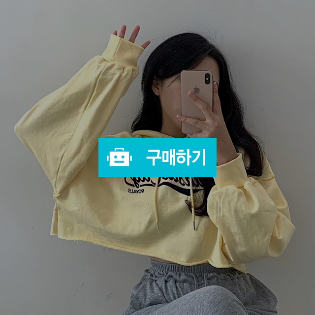 [핏존좋/자수] 실물갑 켄자스 자수 크롭 후드티 (3color) / 라엘르 Laelle / 디비디비 / 구매하기 / 특가할인