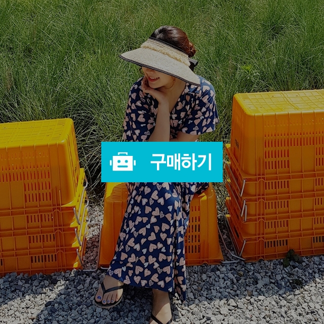 하트 패턴 롱 랩 원피스 / 룸루무님의 스토어 / 디비디비 / 구매하기 / 특가할인
