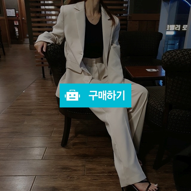 여성 와이드 일자 슬랙스 정장세트 / 소울드레스jy / 디비디비 / 구매하기 / 특가할인