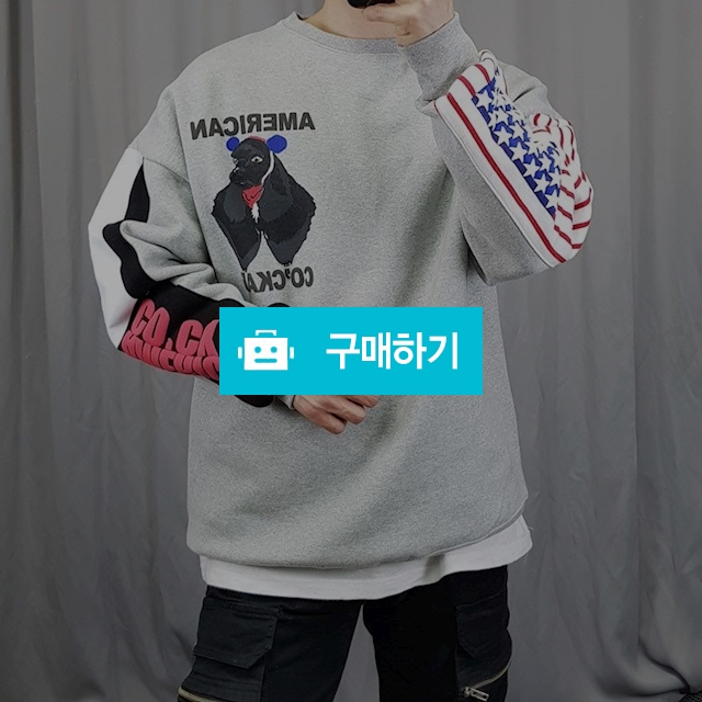 남녀공용 성조기 봄,겨울 버전 맨투맨(3color) / 아이엘맨 / 디비디비 / 구매하기 / 특가할인