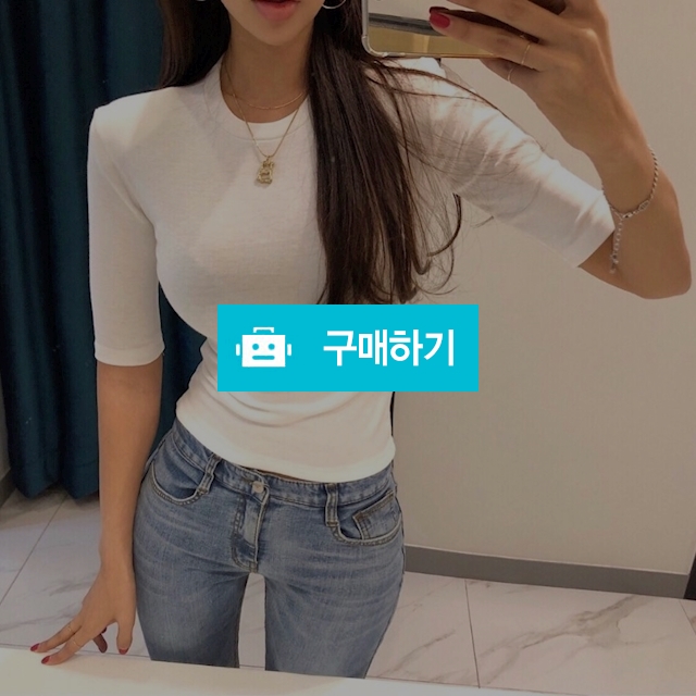 5부 슬림 패드 티셔츠 / 제이앤빈의 스토어 / 디비디비 / 구매하기 / 특가할인