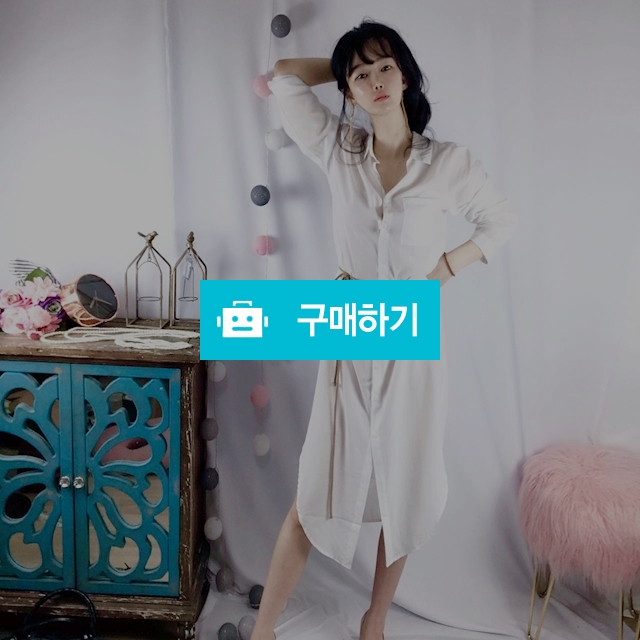 카라 트임 셔츠 롱원피스 / 오요샵 / 디비디비 / 구매하기 / 특가할인