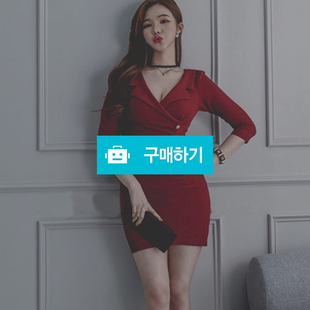 금장 카라 레드 섹시원피스  / 와드팩토리 / 디비디비 / 구매하기 / 특가할인
