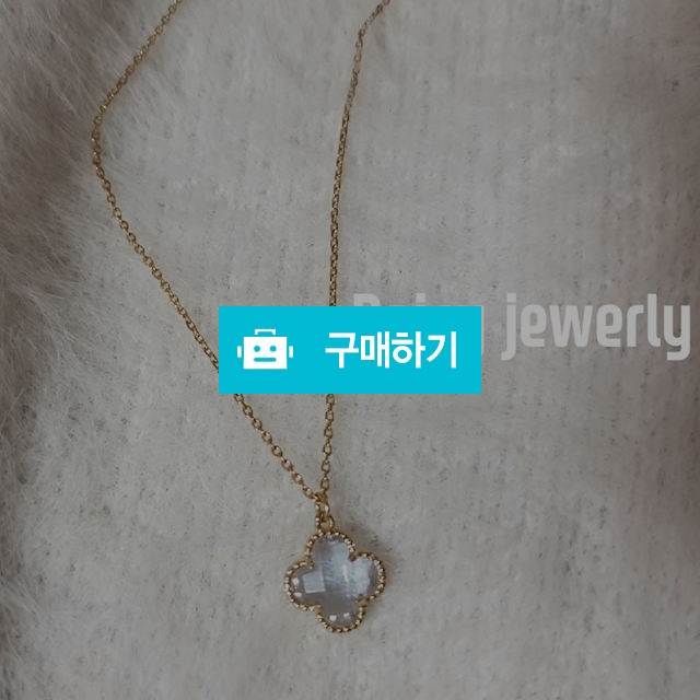 행운 클로버 목걸이 / 핑크래빗 / 디비디비 / 구매하기 / 특가할인