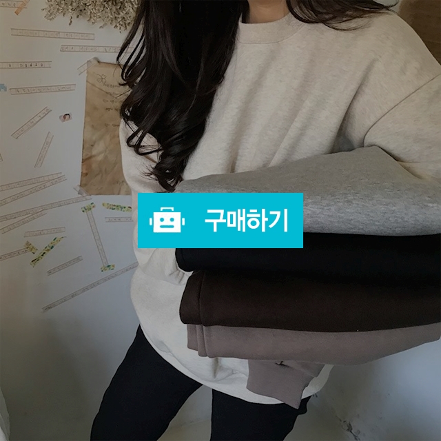 라운드 무지 기모 기본맨투맨 / choislabel님의 스토어 / 디비디비 / 구매하기 / 특가할인