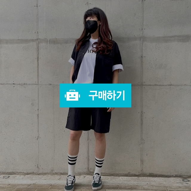 남녀공용 나일론 와샤 셔츠 반바지 셋업 / 민클로즈 / 디비디비 / 구매하기 / 특가할인