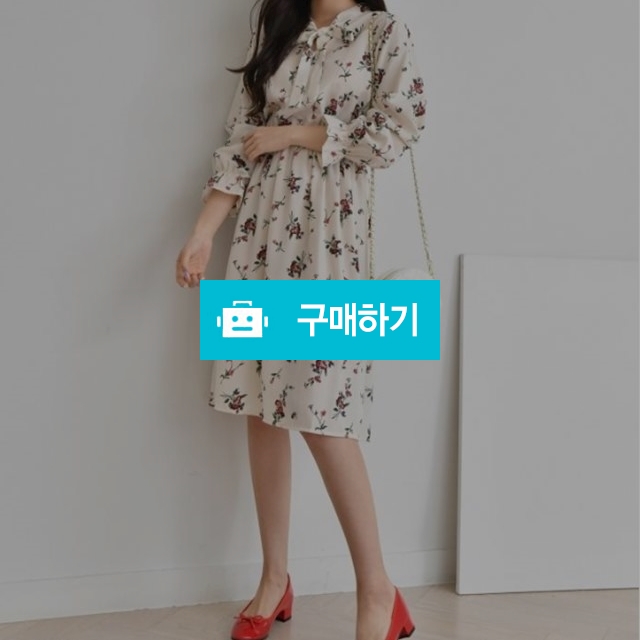 밴딩 플라워 쉬폰 포인트 롱원피스 / 아담샵 / 디비디비 / 구매하기 / 특가할인