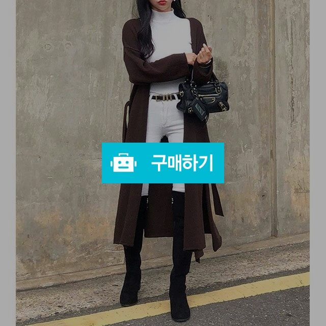허리포인트 트임 니트 롱가디건 / 투홀릭님의 스토어 / 디비디비 / 구매하기 / 특가할인