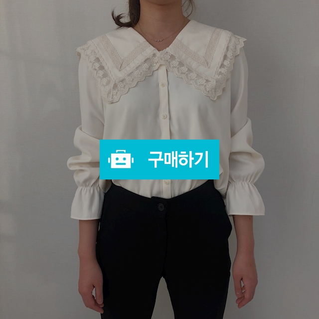 펀칭 레이스 카라 셔츠 블라우스 / 콩고님의 스토어 / 디비디비 / 구매하기 / 특가할인