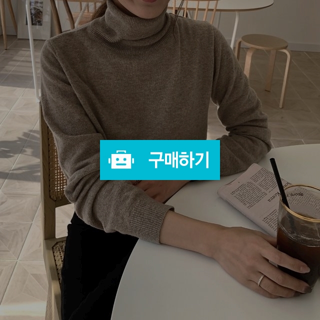 캐시미어 목폴라 니트 [베이지,그레이,블랙] / 엣모스피어 / 디비디비 / 구매하기 / 특가할인