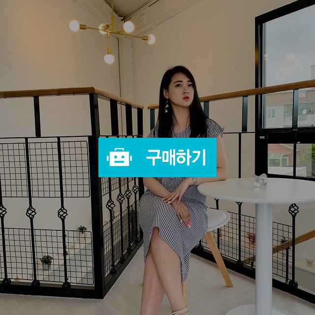 스트라이프 브이넥 스트랩 롱원피스 / 순수야 / 디비디비 / 구매하기 / 특가할인