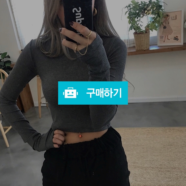 골지 크롭 긴팔티 / 메이앤린 / 디비디비 / 구매하기 / 특가할인