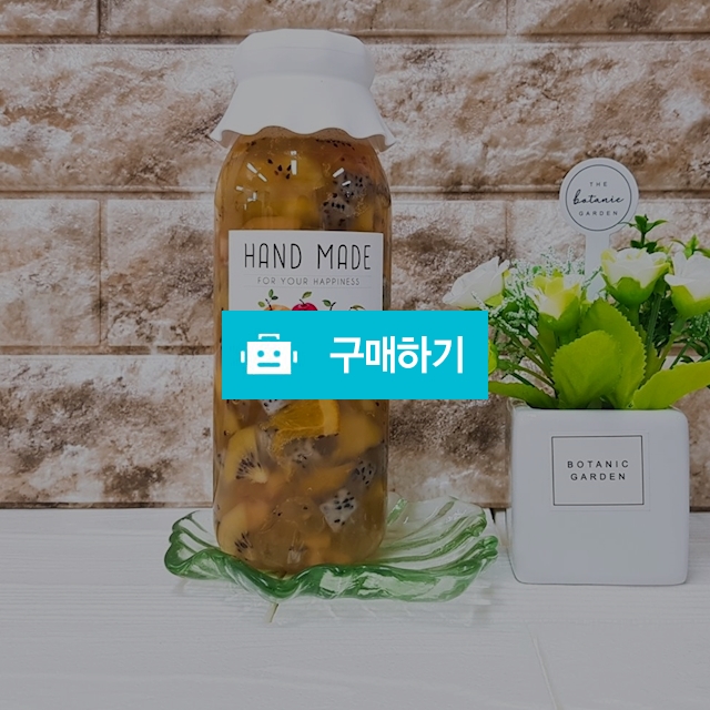 가성비 짱! 100% 자일로스 수제청 과일청 과일차 600g 6,900원, 무첨가, 무색소, 무향료, 무방부재, 무감미료 / 무지개디저트 / 디비디비 / 구매하기 / 특가할인