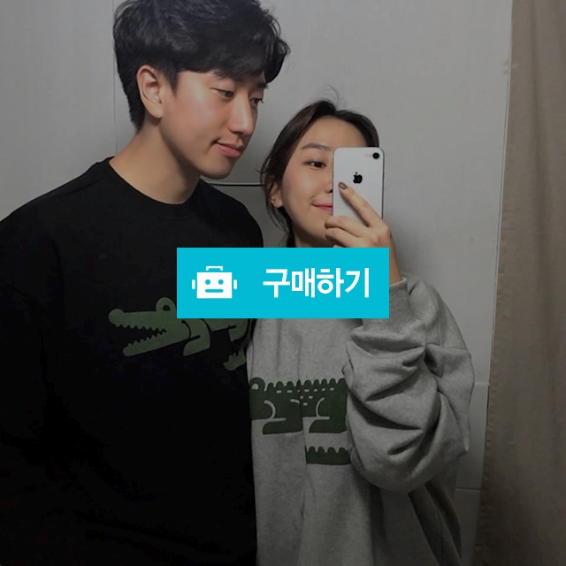 라코 악어 라운드 커플 남녀공용 맨투맨 / 유니앙님의 스토어 / 디비디비 / 구매하기 / 특가할인