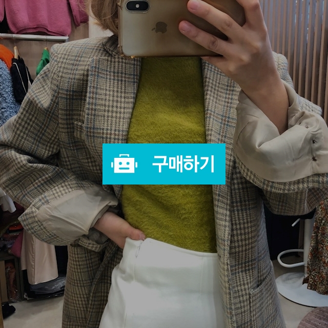 오버핏 울 체크 하프자켓 / 윤벨르님의 스토어 / 디비디비 / 구매하기 / 특가할인