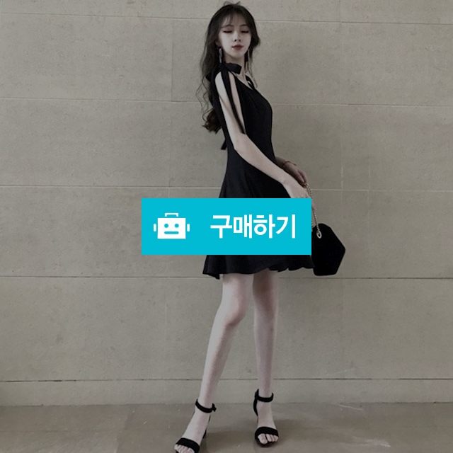 브이넥 리본 블랙 원피스 / 와드팩토리 / 디비디비 / 구매하기 / 특가할인
